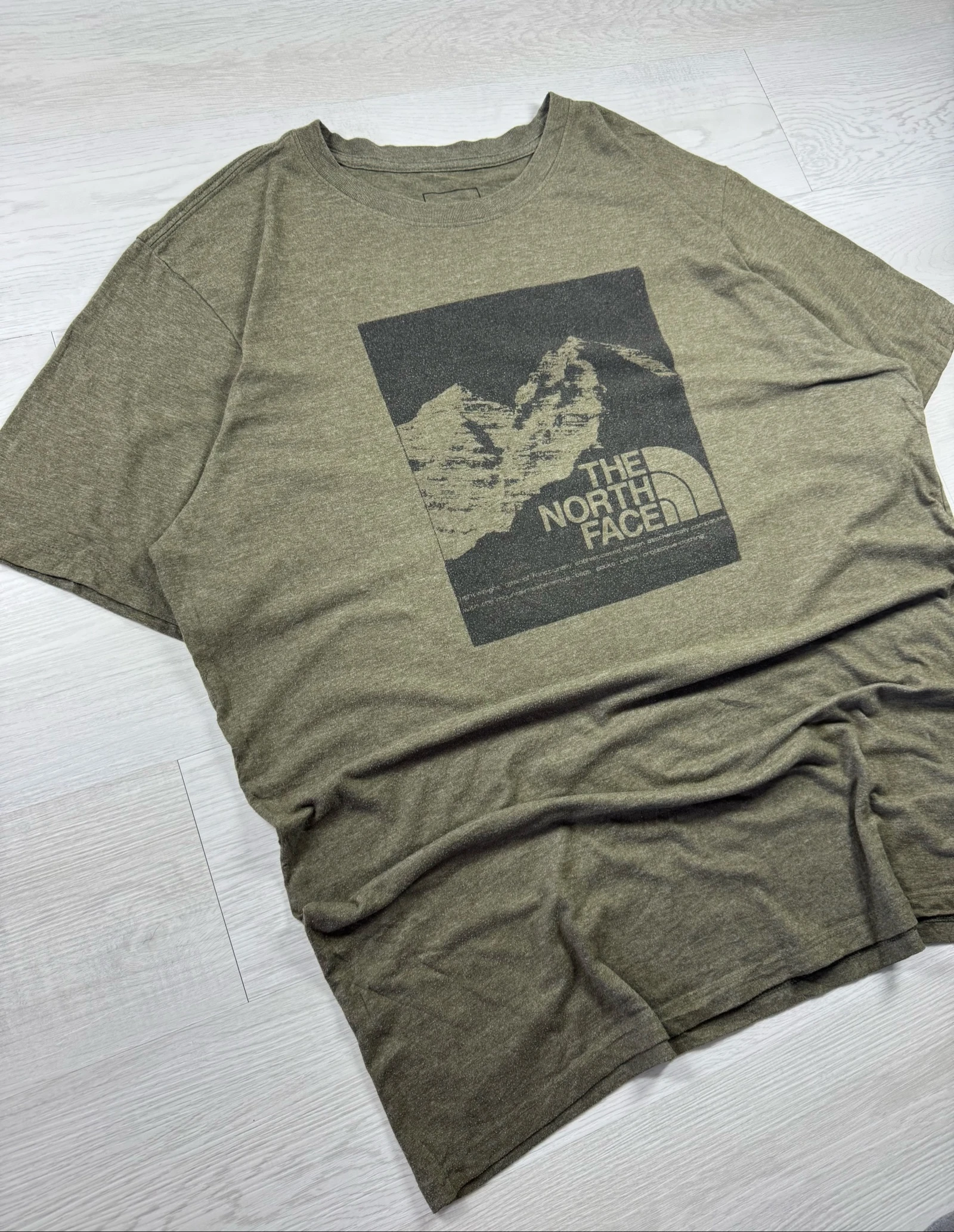 The North Face Mountain Graphic T-Shirt Olive XL Outdoor Hiking – photo 3